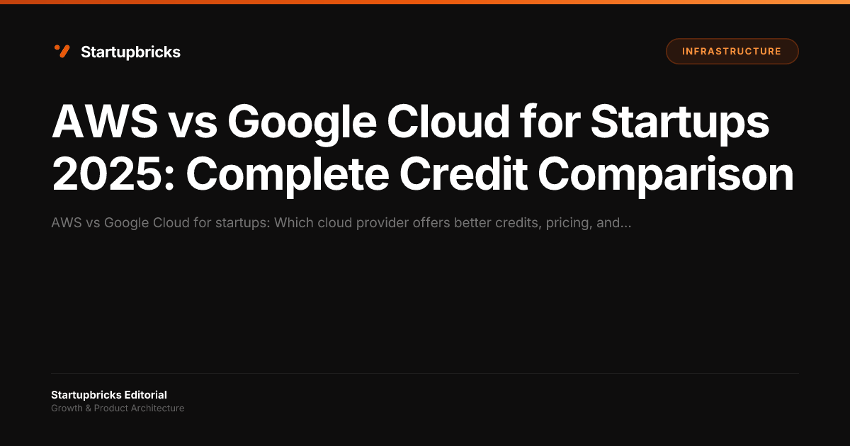 AWS vs Google Cloud for Startups 2025: Complete Credit Comparison ...