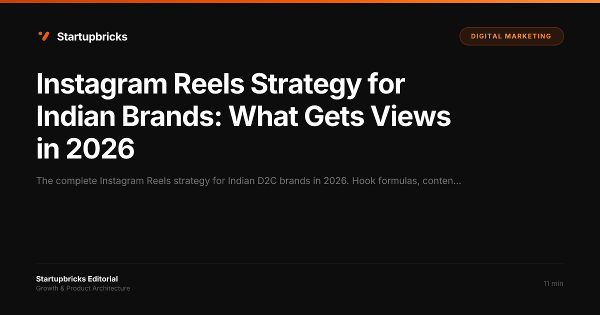 Instagram Reels Strategy for Indian Brands: What Gets Views in 2026 ...